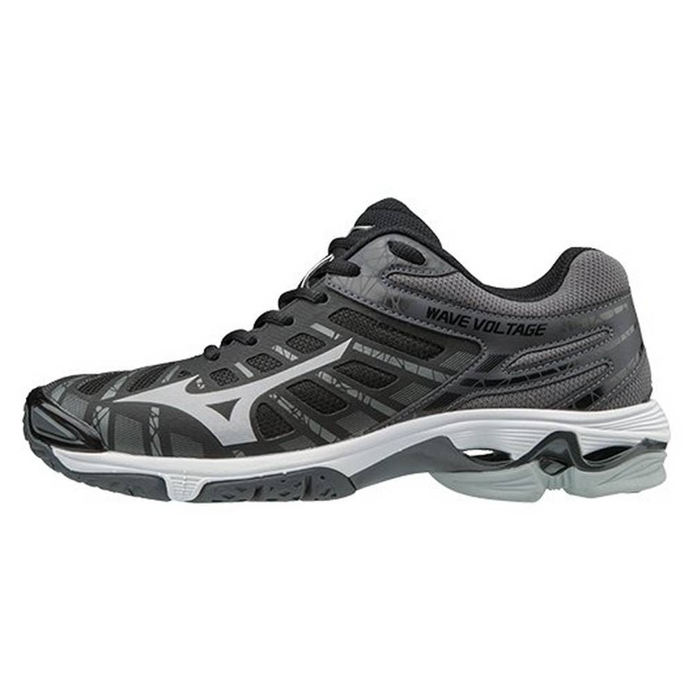 Mizuno Women's Wave Voltage Volleyball Shoes Black/Silver (430269-JXV)